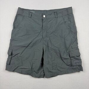 Heybo Mens Size 38 Gray Performance Cargo Shorts Fishing Hiking Ripstop Utility